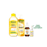 Garnier - Fast Bright Routine (Micellar + Gel Wash + Night Serum) + Free Mini | MazenOnline